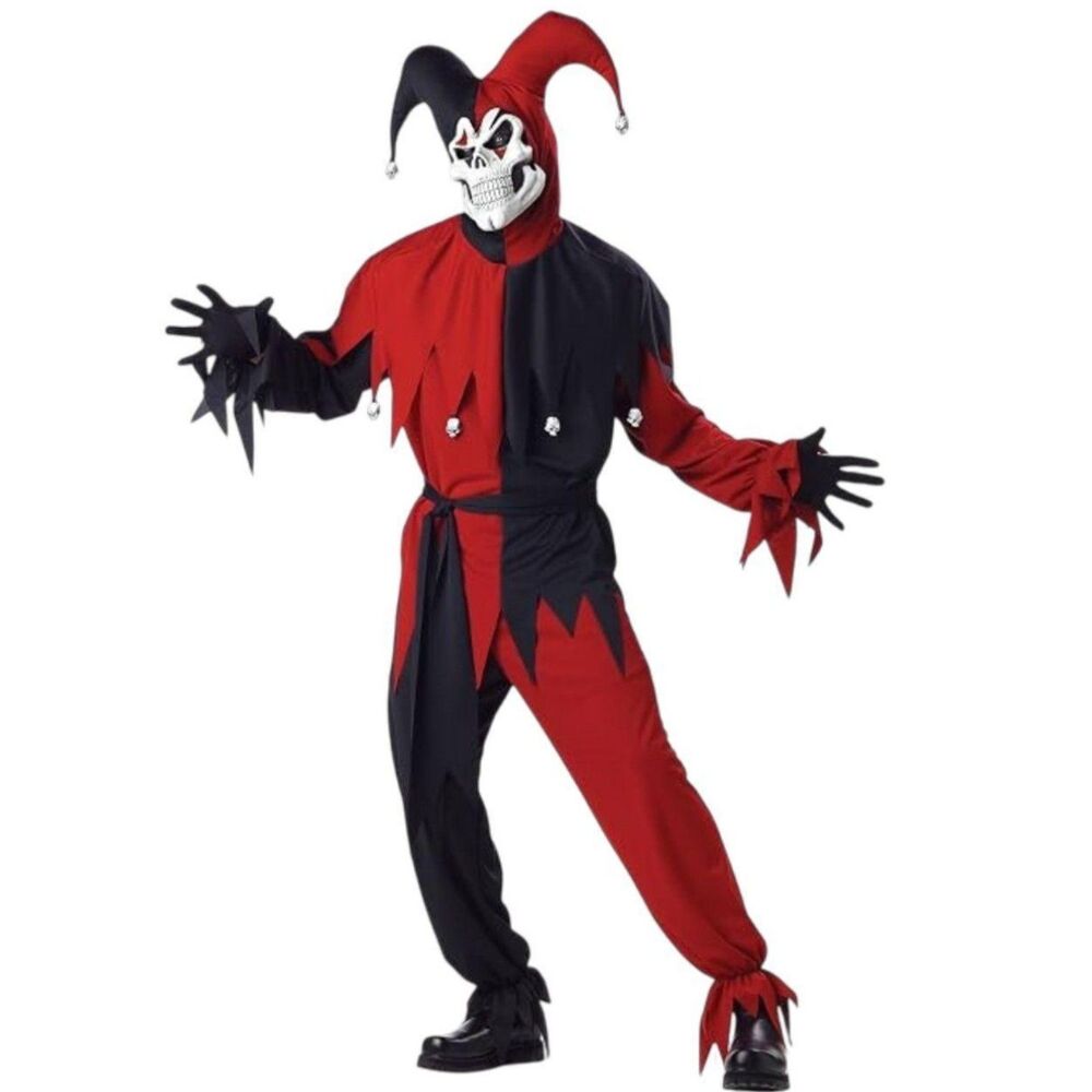The Evil Jester Halloween by California Costume Collection (4 pcs Set) Size L